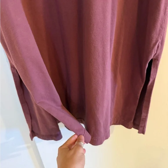 Pact Mauve T-Shirt Dress - Picture 2 of 4